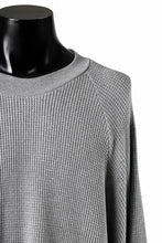 画像をギャラリービューアに読み込む, A.F ARTEFACT OVER SIZED DOLMAN LONG PULL OVER / WAFFLE COTTON JERSEY (GREY)