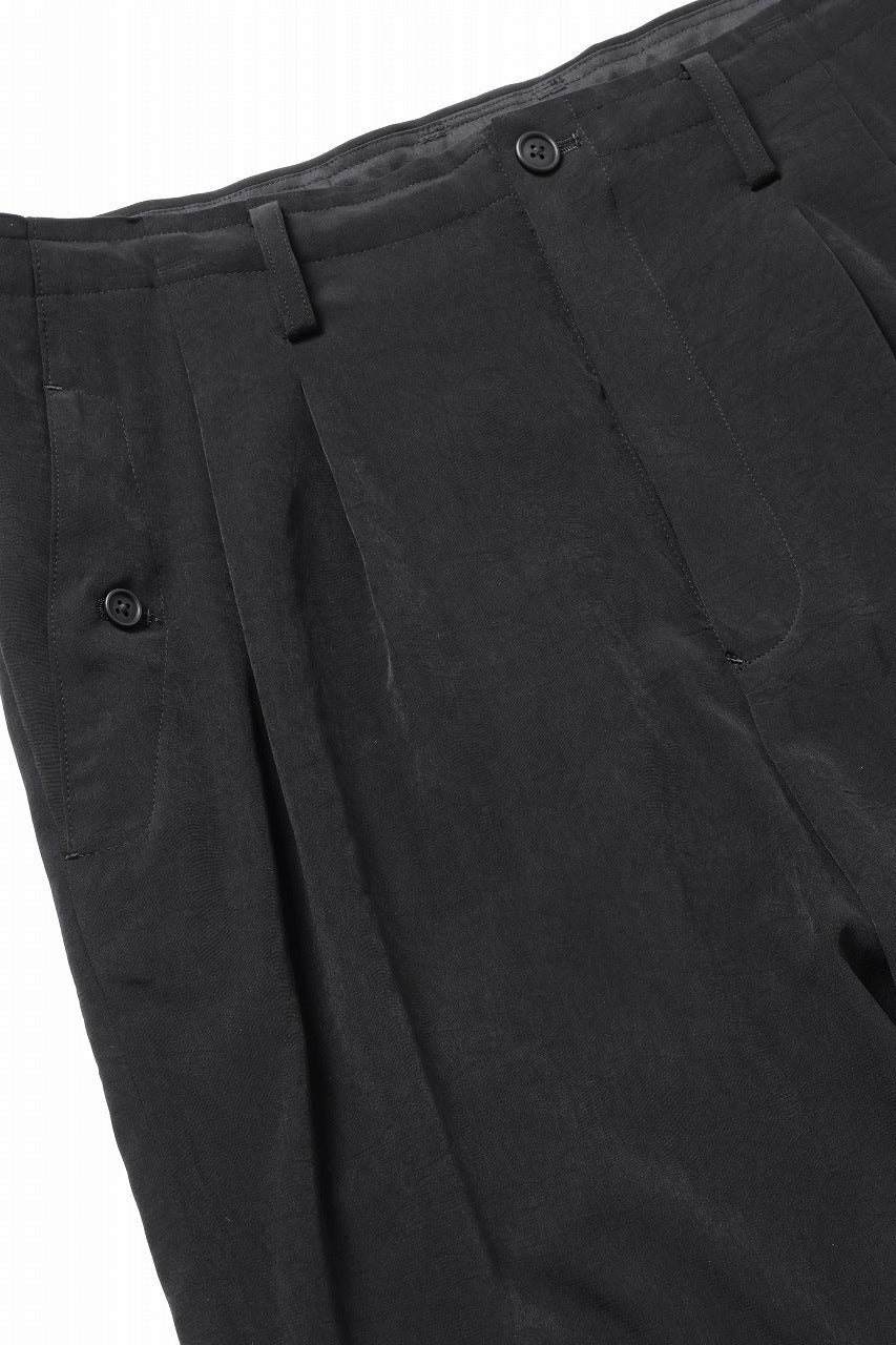 Y's for men POCKET DETAIL PANTS / TA TUXEDO (BLACK)