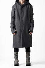 画像をギャラリービューアに読み込む, incarnation HOODED W BREAST BUTTON COAT / MICROSCOPIC CHECK WOOL (T91)