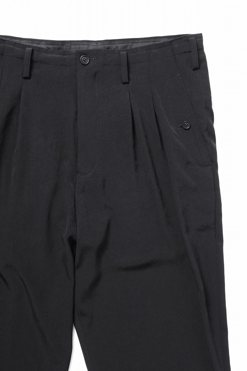 Y's for men POCKET DETAIL PANTS / TA TUXEDO (BLACK)