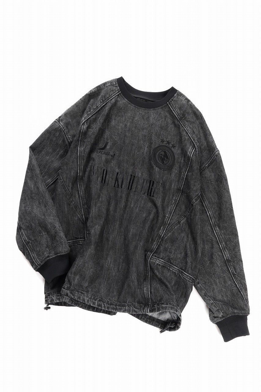 Juun.J Denim Crew Neck Pullover (BLACK)