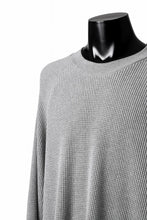 画像をギャラリービューアに読み込む, A.F ARTEFACT OVER SIZED DOLMAN LONG PULL OVER / WAFFLE COTTON JERSEY (GREY)