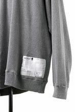 画像をギャラリービューアに読み込む, A.F ARTEFACT OVER SIZED DOLMAN LONG PULL OVER / WAFFLE COTTON JERSEY (GREY)