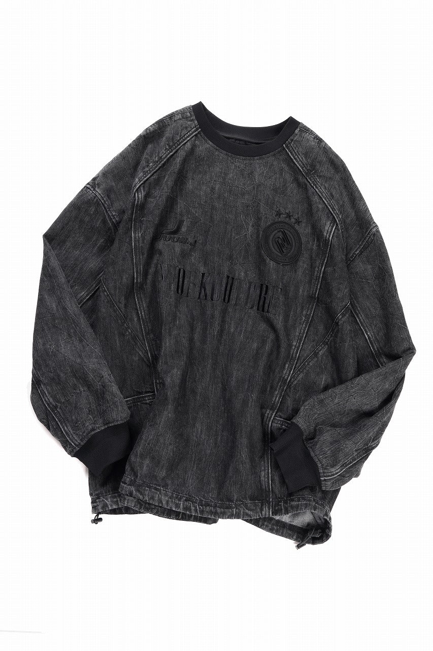 Juun.J Denim Crew Neck Pullover (BLACK)