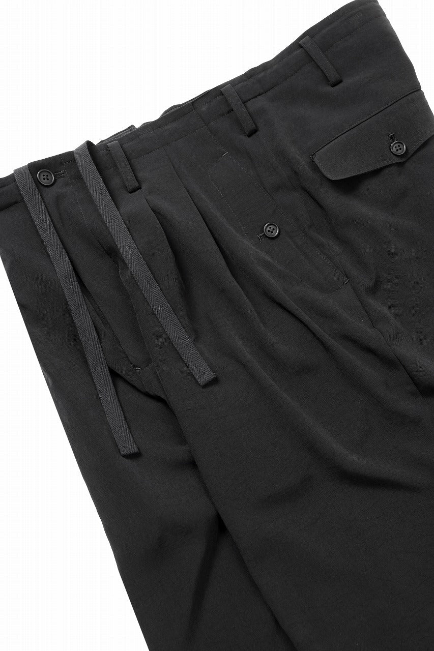 Y's for men POCKET DETAIL PANTS / TA TUXEDO (BLACK)