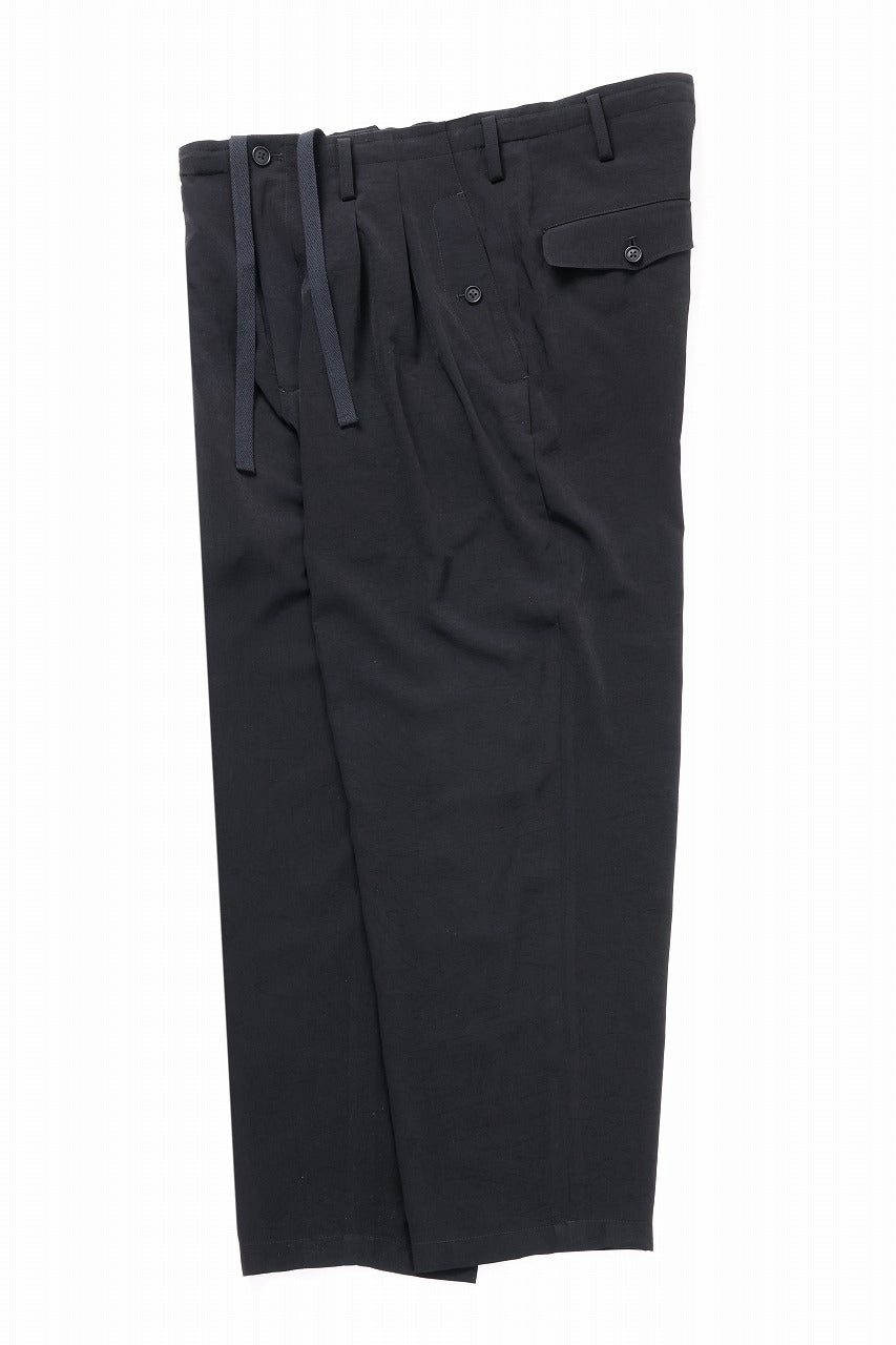 Y's for men POCKET DETAIL PANTS / TA TUXEDO (BLACK)