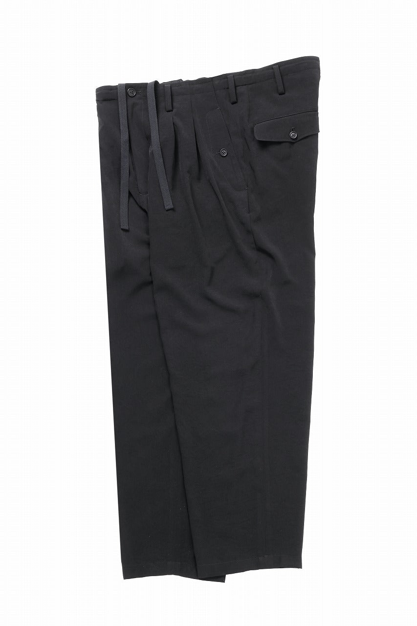 Y's for men POCKET DETAIL PANTS / TA TUXEDO (BLACK)