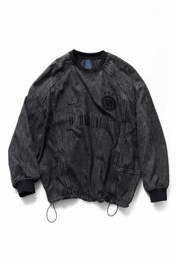 Juun.J Denim Crew Neck Pullover (BLACK)