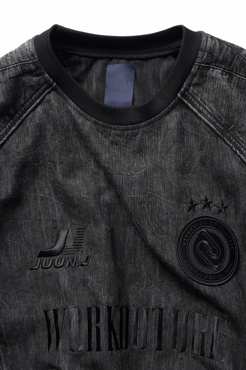 Juun.J Denim Crew Neck Pullover (BLACK)