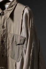 Load image into Gallery viewer, CHANGES REMAKE CUT OFF SWITCHING SHIRT (BEIGE #B)
