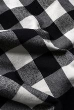 画像をギャラリービューアに読み込む, A.F ARTEFACT GRUNGE SHIRT-COAT / CHECK FLANNEL (BLACK×WHITE)