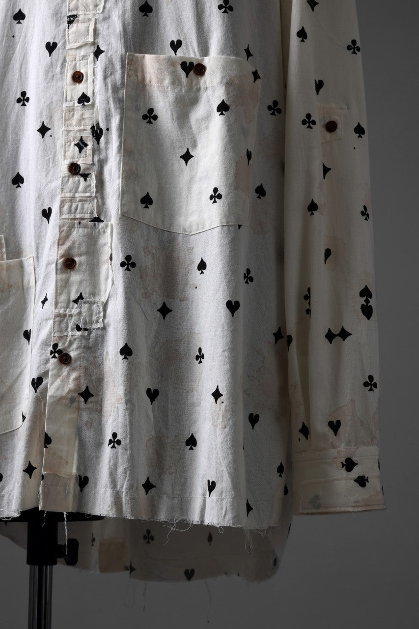 Load image into Gallery viewer, Aleksandr Manamis Mended Shirt / Tea Stain Dyed Cotton Gauze (QUATRE)