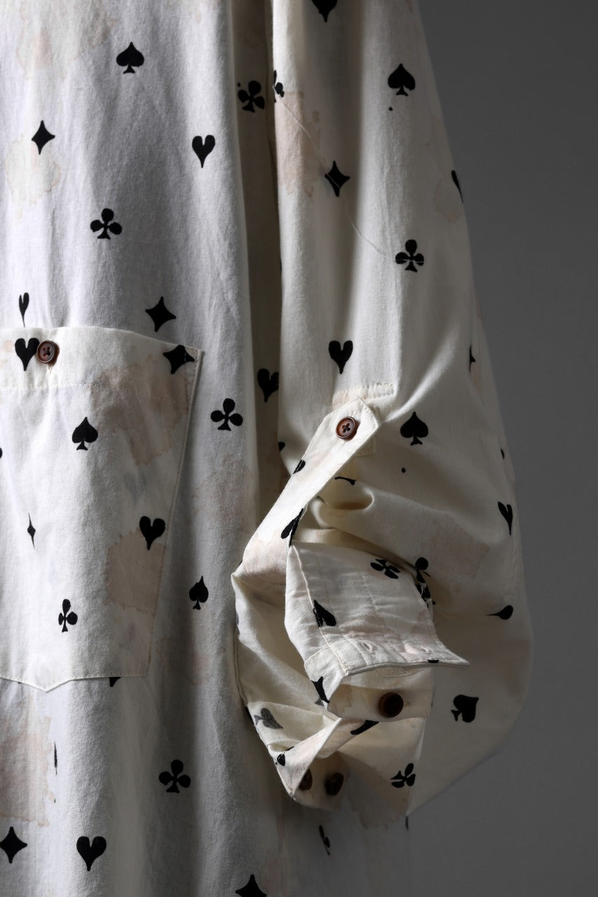 Aleksandr Manamis Mended Shirt / Tea Stain Dyed Cotton Gauze (QUATRE)