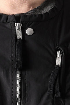 画像をギャラリービューアに読み込む, thom/krom COLLARLESS JACKET / STRETCH COTTON (BLACK)