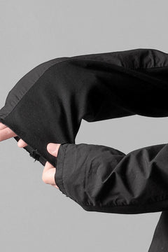 Load image into Gallery viewer, thom/krom STAND COLLAR SHIRT / ORGANIC COTTON (BLACK)