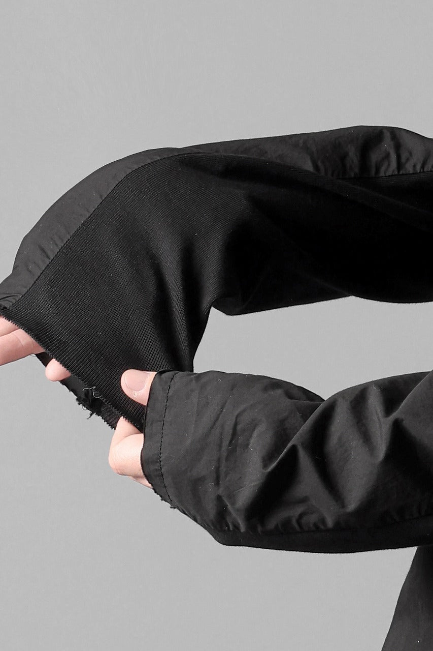Load image into Gallery viewer, thom/krom STAND COLLAR SHIRT / ORGANIC COTTON (BLACK)