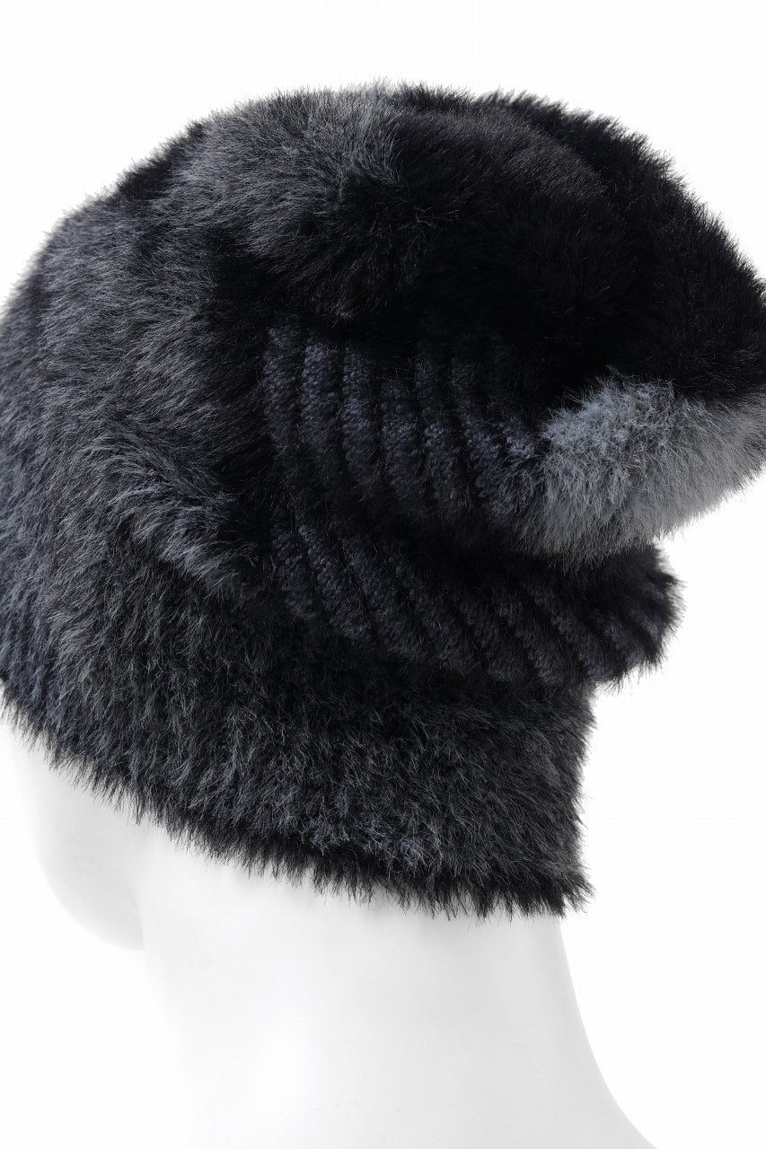 画像をギャラリービューアに読み込む, Feng Chen Wang LANDSCAPE PAINTING JACQUARD BEANIE (BLACK/GREY)