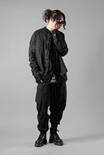 画像をギャラリービューアに読み込む, thom/krom COLLARLESS JACKET / STRETCH COTTON (BLACK)