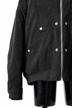 Load image into Gallery viewer, A.F ARTEFACT COVERALL BLOUSON / CORDUROY &amp; QUILTING PADDED (BLACK)