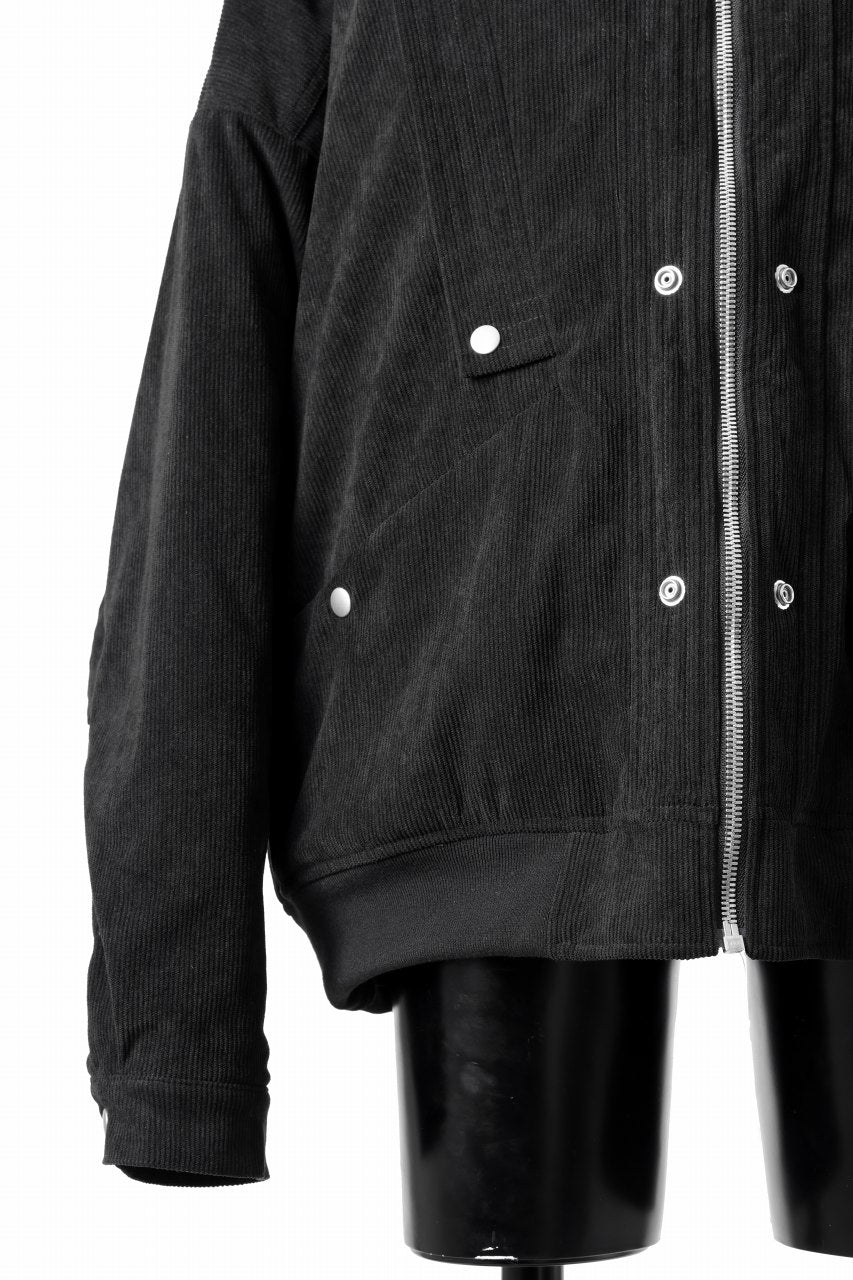 画像をギャラリービューアに読み込む, A.F ARTEFACT COVERALL BLOUSON / CORDUROY &amp; QUILTING PADDED (BLACK)