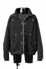 Load image into Gallery viewer, A.F ARTEFACT COVERALL BLOUSON / CORDUROY &amp; QUILTING PADDED (BLACK)