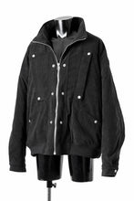 画像をギャラリービューアに読み込む, A.F ARTEFACT COVERALL BLOUSON / CORDUROY &amp; QUILTING PADDED (BLACK)