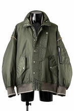 Load image into Gallery viewer, A.F ARTEFACT CUT OFF COMBI TANKER JACKET / LIGHT PADDED (KHAKI x ORANGE)