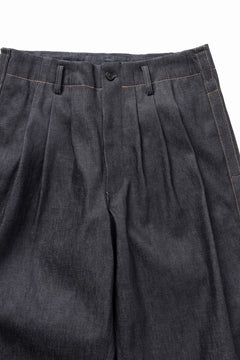 画像をギャラリービューアに読み込む, Y&#39;s for men PANTS WITH COLOR COMBI STITCH / 13oz UNEVEN YARN DENIM (BLUE)