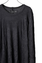 画像をギャラリービューアに読み込む, A.F ARTEFACT &quot;CRUMPLE&quot; DOUBLE LAYER L/S TOPS (BLACK×BLACK)