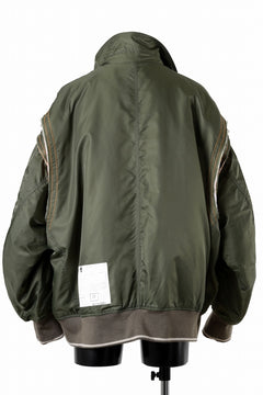 Load image into Gallery viewer, A.F ARTEFACT CUT OFF COMBI TANKER JACKET / LIGHT PADDED (KHAKI x ORANGE)