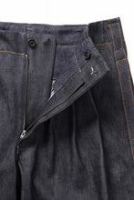 画像をギャラリービューアに読み込む, Y&#39;s for men PANTS WITH COLOR COMBI STITCH / 13oz UNEVEN YARN DENIM (BLUE)