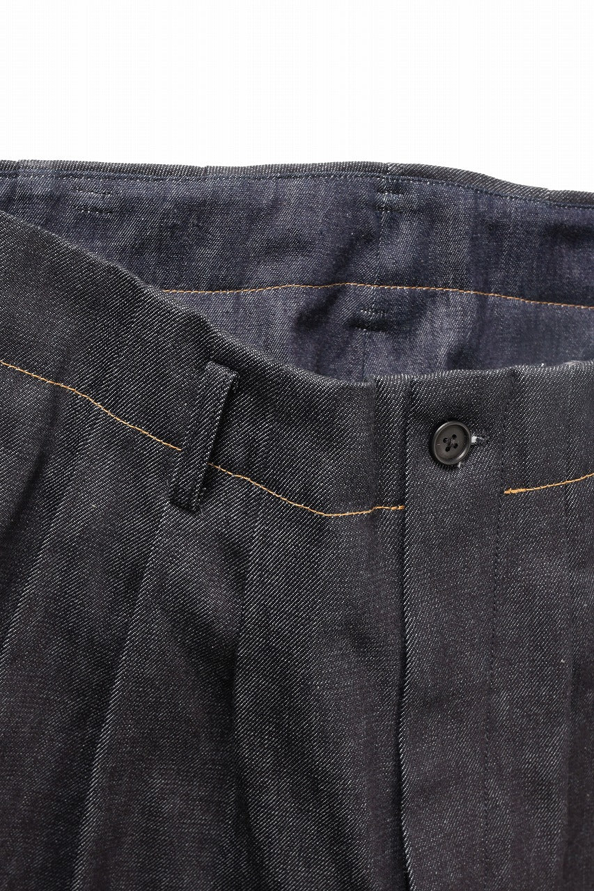 画像をギャラリービューアに読み込む, Y&#39;s for men PANTS WITH COLOR COMBI STITCH / 13oz UNEVEN YARN DENIM (BLUE)