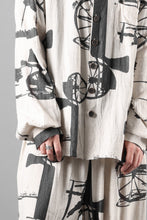 画像をギャラリービューアに読み込む, YUTA MATSUOKA classic shirt / antique wagon print (ecru/print)