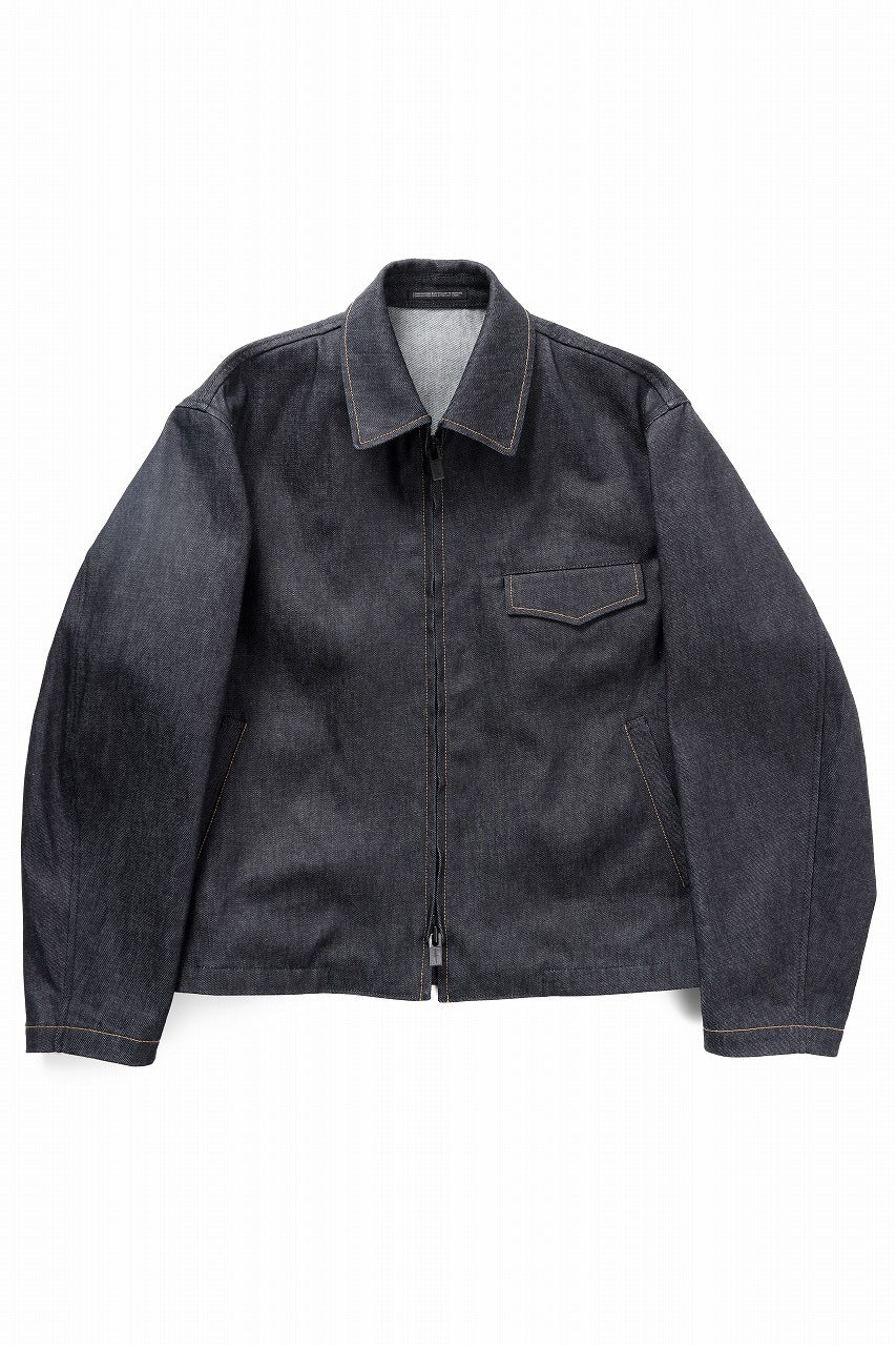 画像をギャラリービューアに読み込む, Y&#39;s for men COLLOR COMBI BLOUSON / 13oz UNEVEN YARN DENIM (BLUE)