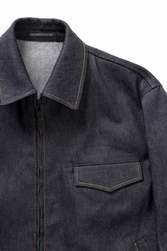 画像をギャラリービューアに読み込む, Y&#39;s for men COLLOR COMBI BLOUSON / 13oz UNEVEN YARN DENIM (BLUE)