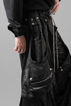 画像をギャラリービューアに読み込む, A.F ARTEFACT PARACHUTE WIDE CARGO PANTS / UNEVEN TEXTURE (BLACK)