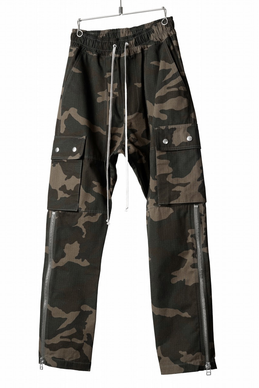 画像をギャラリービューアに読み込む, INDEPICT® EASY WAIST CARGO PANTS (CAMO)