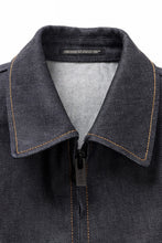 画像をギャラリービューアに読み込む, Y&#39;s for men COLLOR COMBI BLOUSON / 13oz UNEVEN YARN DENIM (BLUE)