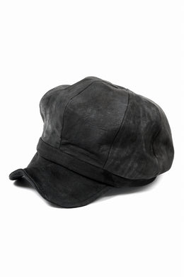 ierib Leather Casquette / Lamb Suede (GREIGE)