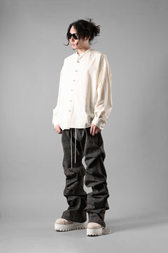 Load image into Gallery viewer, A.F ARTEFACT STAND COLLAR SHIRT / SOFT POPLIN (CREAM)