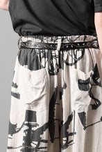 画像をギャラリービューアに読み込む, YUTA MATSUOKA circle pants / antique wagon print (ecru/print)