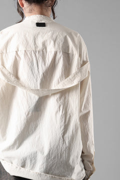 Load image into Gallery viewer, A.F ARTEFACT STAND COLLAR SHIRT / SOFT POPLIN (CREAM)