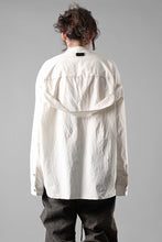 Load image into Gallery viewer, A.F ARTEFACT STAND COLLAR SHIRT / SOFT POPLIN (CREAM)