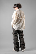 Load image into Gallery viewer, A.F ARTEFACT STAND COLLAR SHIRT / SOFT POPLIN (CREAM)