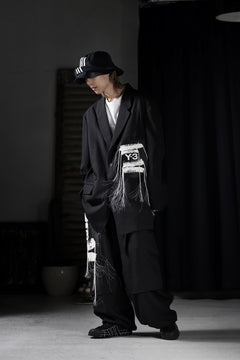 画像をギャラリービューアに読み込む, Y-3 Yohji Yamamoto SPORTS UNIFORM PATCH PANTS (BLACK)