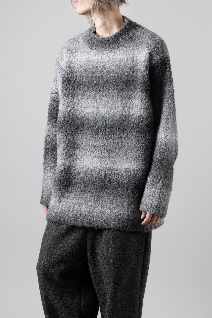 th products Inflated Oversized Crew / 1/4.5 kasuri loop knit (mono)