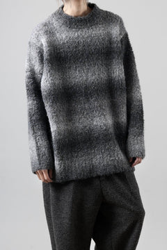 Load image into Gallery viewer, th products Inflated Oversized Crew / 1/4.5 kasuri loop knit (mono)