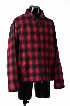 画像をギャラリービューアに読み込む, sus-sous drizzler jacket / shaggy ombre check (RED)