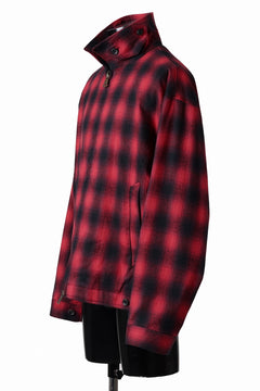 画像をギャラリービューアに読み込む, sus-sous drizzler jacket / shaggy ombre check (RED)