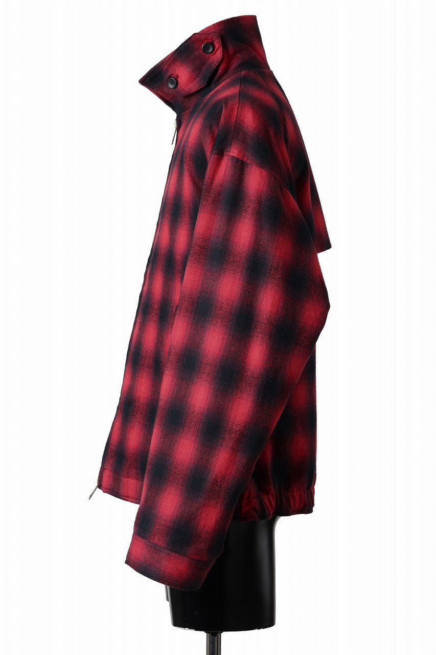 画像をギャラリービューアに読み込む, sus-sous drizzler jacket / shaggy ombre check (RED)